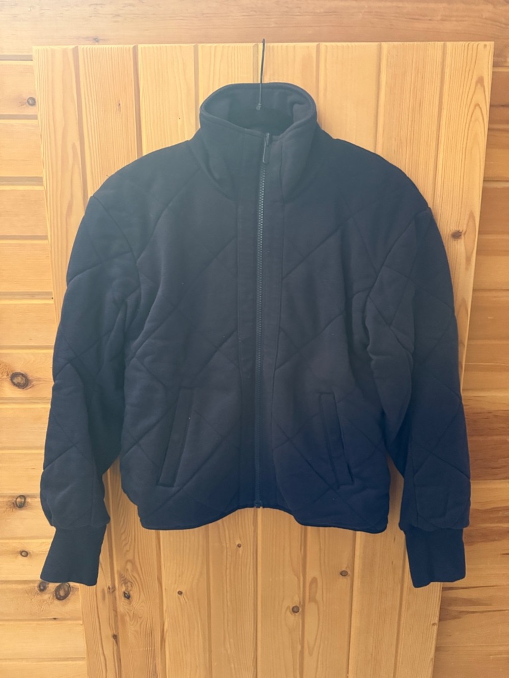 lululemon athletica Quilted Blue Bomber Jacket